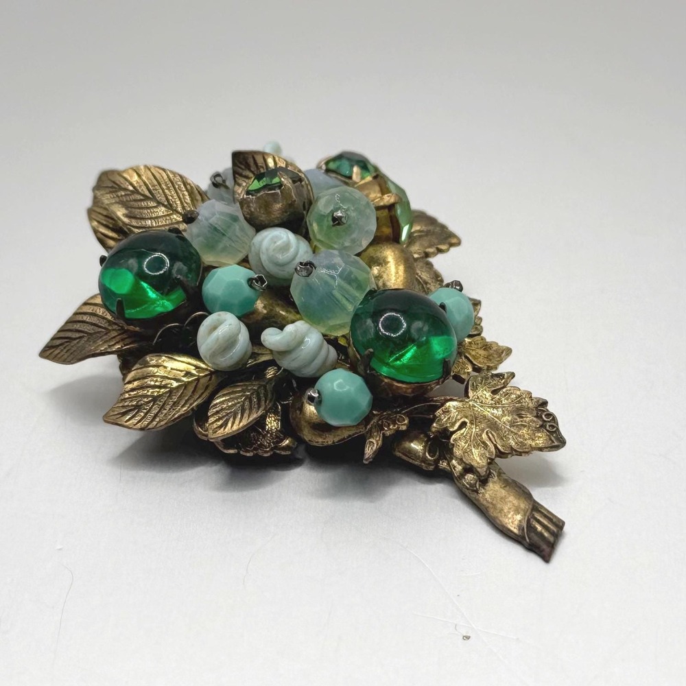 Hattie Carnegie vintage Brooch floral motif
